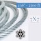 Laureola Industries 1/16" Galvanized Steel Aircraft Wire Rope 7X7 Type, 2500 Ft ZAG116GAL-2500 - alternate 2
